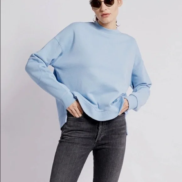 Ganni Isoli Sweatshirt Blue (120) - Picture 6 of 9